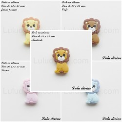 Perle en silicone Lion