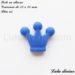 Perle en silicone moyenne Couronne
