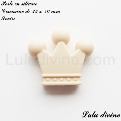 Perle en silicone grosse Couronne  2