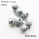 Grelot 15 mm : Argent