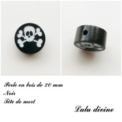 Perle en bois, Tête de mort  2