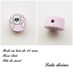 Perle en bois, Tête de mort 