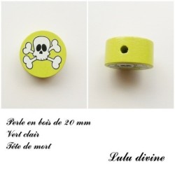 Perle en bois, Tête de mort 