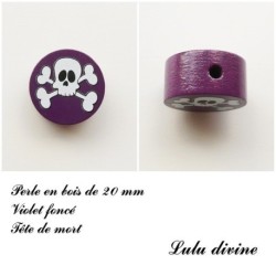 Perle en bois, Tête de mort 