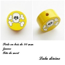 Perle en bois, Tête de mort 