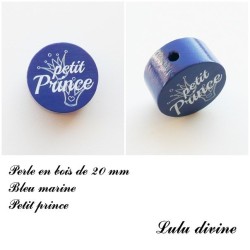 Perle en bois de 20 mm, Perle en bois, Petit prince 2