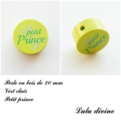 Perle en bois de 20 mm, Perle en bois, Petit prince