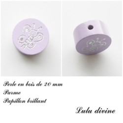 Perle en bois Papillon 