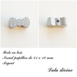Perle en bois Noeud papillon