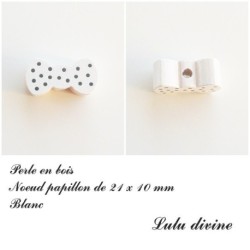Perle en bois Noeud papillon