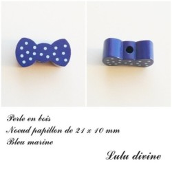 Perle en bois Noeud papillon