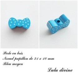 Perle en bois Noeud papillon
