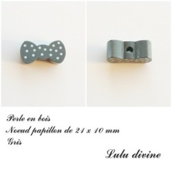 Perle en bois Noeud papillon