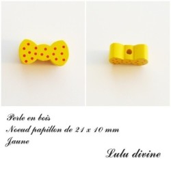 Perle en bois Noeud papillon