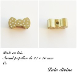 Perle en bois Noeud papillon