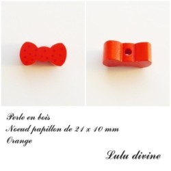 Perle en bois Noeud papillon