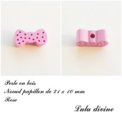 Perle en bois Noeud papillon 2