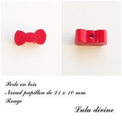Perle en bois Noeud papillon