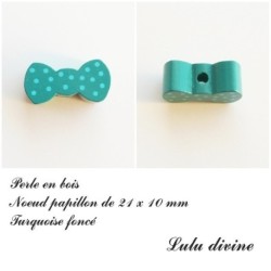 Perle en bois Noeud papillon