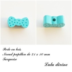 Perle en bois Noeud papillon