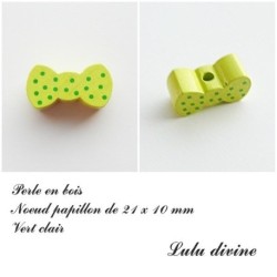 Perle en bois Noeud papillon