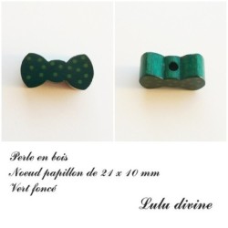 Perle en bois Noeud papillon