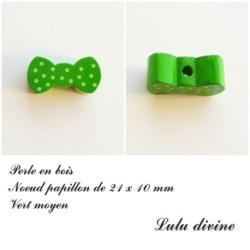 Perle en bois Noeud papillon