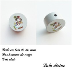 Perle en Bonhomme de neige