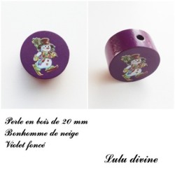 Perle en Bonhomme de neige