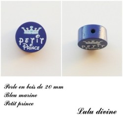 Perle en bois de 20 mm, Perle en bois, Petit prince
