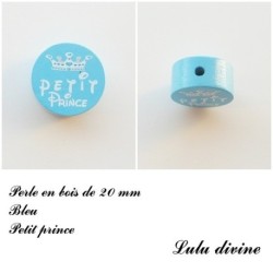 Perle en bois de 20 mm, Perle en bois, Petit prince