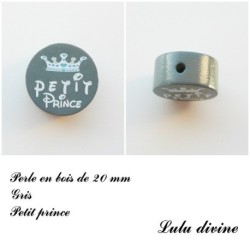 Perle en bois de 20 mm, Perle en bois, Petit prince