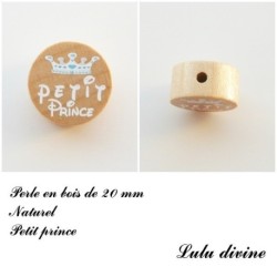 Perle en bois de 20 mm, Perle en bois, Petit prince