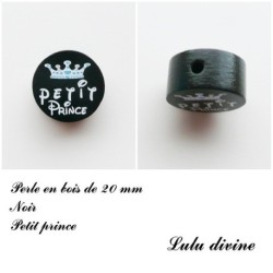 Perle en bois de 20 mm, Perle en bois, Petit prince