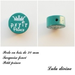 Perle en bois de 20 mm, Perle en bois, Petit prince