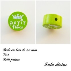 Perle en bois de 20 mm, Perle en bois, Petit prince