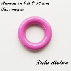 Anneau bois 36 mm sans trou 2