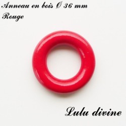 Anneau bois 36 mm sans trou