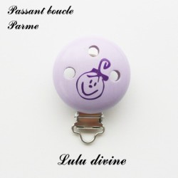 Pince / Clip en bois, passant Princesse & Bébé
