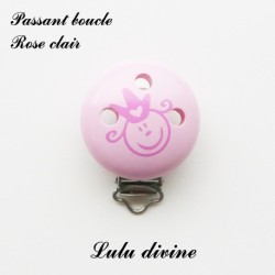 Pince / Clip en bois, passant Princesse & Bébé