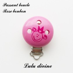 Pince / Clip en bois, passant Princesse & Bébé