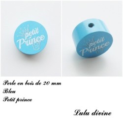 Perle en bois de 20 mm, Perle en bois, Petit prince