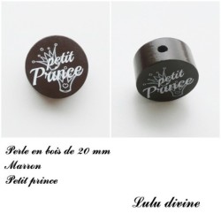 Perle en bois de 20 mm, Perle en bois, Petit prince