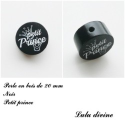 Perle en bois de 20 mm, Perle en bois, Petit prince