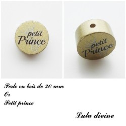 Perle en bois de 20 mm, Perle en bois, Petit prince
