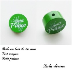 Perle en bois de 20 mm, Perle en bois, Petit prince
