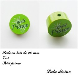 Perle en bois de 20 mm, Perle en bois, Petit prince