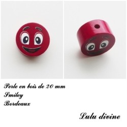Perle en bois, Smiley