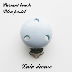 Pince / Clip en bois, attache tétine, passant uni 35 mm