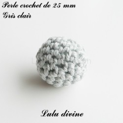 Perle en crochet Ronde Ø 25 mm